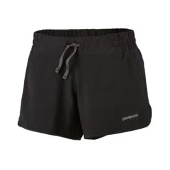 Patagonia W's Nine Trails Shorts - 4" - Recycled Polyester -Sportswear Shop nine trails shorts 4 recycled polyester shorts patagonia black s 529327