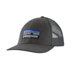 Patagonia P-6 LoPro Trucker Cap - Organic Cotton -Sportswear Shop p 6 lopro trucker cap organic cotton headwear patagonia forge grey 705920