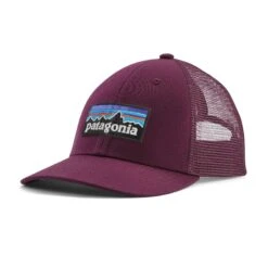 Patagonia P-6 LoPro Trucker Cap - Organic Cotton -Sportswear Shop p 6 lopro trucker cap organic cotton headwear patagonia night plum 513870