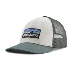 Patagonia P-6 LoPro Trucker Cap - Organic Cotton -Sportswear Shop p 6 lopro trucker cap organic cotton headwear patagonia white wnouveau green 746842