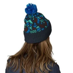 Patagonia Powder Town Beanie -100% Recycled Polyester -Sportswear Shop powder town beanie 100 recycled polyester headwear patagonia 777112