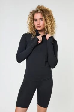 Reset Long Sleeve Mock Neck, Half Zip -Sportswear Shop reset long sleeve mock neck half zip shirt girlfriend collective 709778