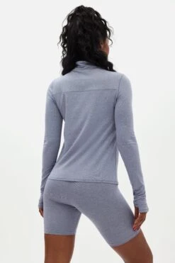 Reset Long Sleeve Mock Neck, Half Zip -Sportswear Shop reset long sleeve mock neck half zip shirt girlfriend collective 811978