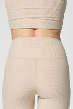 RIB High-Rise Leggings - Made From Recycled Bottles -Sportswear Shop rib high rise leggings made from recycled bottles pants girlfriend collective 478369