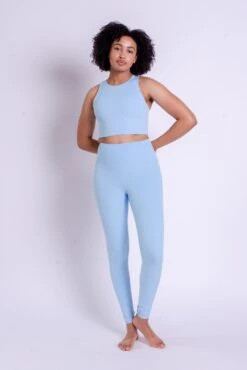 RIB High-Rise Leggings - Made From Recycled Bottles -Sportswear Shop rib high rise leggings made from recycled bottles pants girlfriend collective 604114