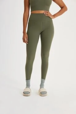 RIB High-Rise Leggings - Made From Recycled Bottles -Sportswear Shop rib high rise leggings made from recycled bottles pants girlfriend collective cypress xs 302375