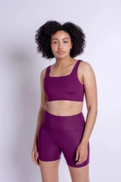 Run Shorts High-Rise - Made From Recycled Plastic Bottles -Sportswear Shop run shorts high rise made from recycled plastic bottles pants girlfriend collective plum xs 136084