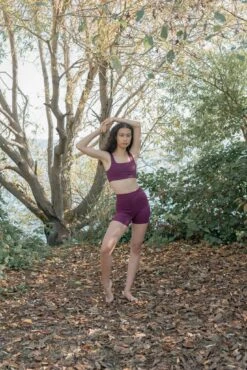 Run Shorts High-Rise - Made From Recycled Plastic Bottles -Sportswear Shop run shorts high rise made from recycled plastic bottles shorts girlfriend collective plum xs 801469