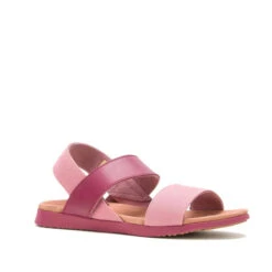 Kamik The Cara Mix Sandal - Leather Working Group Leather -Sportswear Shop the cara mix sandal leather working group leather shoes kamik light burgundy 37 313616