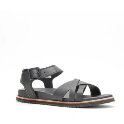 Kamik The Sadie Sandal - Leather Working Group Leather -Sportswear Shop the sadie sandal leather working group leather shoes kamik black 37 882918