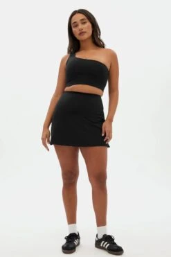 The Skort High-Rise - Made From Recycled Plastic Bottles -Sportswear Shop the skort high rise made from recycled plastic bottles skirt girlfriend collective 342746