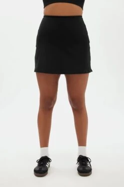 The Skort High-Rise - Made From Recycled Plastic Bottles -Sportswear Shop the skort high rise made from recycled plastic bottles skirt girlfriend collective 419095