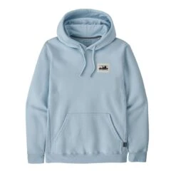 Patagonia Unisex '73 Skyline Uprisal Hoody - Recycled Polyester & Recycled Cotton -Sportswear Shop unisex 73 skyline uprisal hoody recycled polyester recycled cotton shirt patagonia chilled blue s 189697