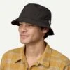 Patagonia Unisex Wavefarer Bucket Hat - Recycled Nylon -Sportswear Shop unisex wavefarer bucket hat recycled nylon headwear patagonia black l 270216