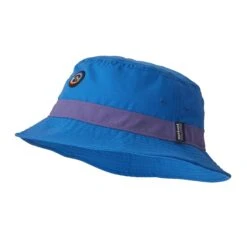 Patagonia Unisex Wavefarer Bucket Hat - Recycled Nylon -Sportswear Shop unisex wavefarer bucket hat recycled nylon headwear patagonia fitz roy icon bayou blue l 390105