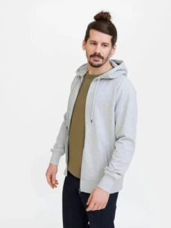 Unisex Zip Hoodie Raglan - Recycled Cotton & Recycled Polyester -Sportswear Shop unisex zip hoodie raglan 100 recycled materials hoodie pure waste melange grey xs 809778