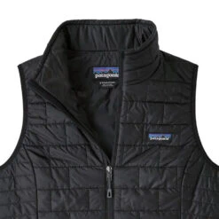 Patagonia W's Nano Puff Vest - Recycled Polyester -Sportswear Shop womens nano puff vest black recycled polyester jacket patagonia 468731