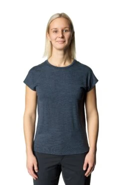 Houdini W's Activist Tee - Merino Wool And Tencel -Sportswear Shop ws activist tee merino wool and tencel shirt houdini deep sea blue s 286141
