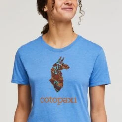 Cotopaxi W's Altitude Llama Organic T-Shirt - Organic Cotton & Recycled Polyester -Sportswear Shop ws altitude llama organic t shirt organic cotton recycled polyester shirt cotopaxi 755019