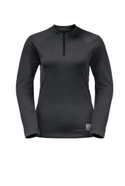 Jack Wolfskin W's Bike Commute Halfzip Fleece Shirt - Recycled Polyester -Sportswear Shop ws bike commute halfzip fleece shirt recycled polyester activewear jack wolfskin 649202