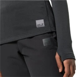 Jack Wolfskin W's Bike Commute Halfzip Fleece Shirt - Recycled Polyester -Sportswear Shop ws bike commute halfzip fleece shirt recycled polyester activewear jack wolfskin 969412