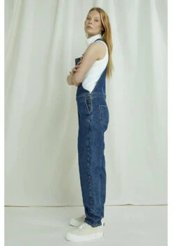 W's Brooklyn Denim Dungarees - Organic Cotton -Sportswear Shop ws brooklyn denim dungarees organic cotton pants people tree 192417