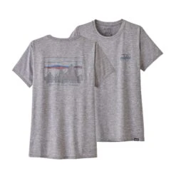 Patagonia W's Capilene® Cool Daily Graphic T-Shirt - Recycled Polyester -Sportswear Shop ws capilener cool daily graphic t shirt recycled polyester shirt patagonia 73 skyline feather grey s 309458