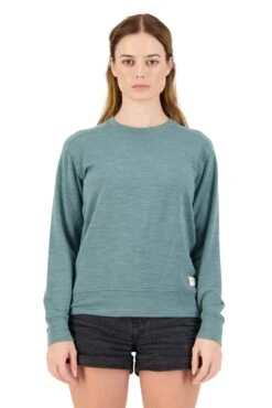 Mons Royale W's Covert Lite Crew - Merino Wool & Tencel Lyocell -Sportswear Shop ws covert lite crew merino wool tencel lyocell shirt mons royale burnt sage s 404748