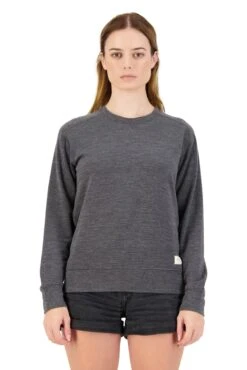 Mons Royale W's Covert Lite Crew - Merino Wool & Tencel Lyocell -Sportswear Shop ws covert lite crew merino wool tencel lyocell shirt mons royale smoke s 648135