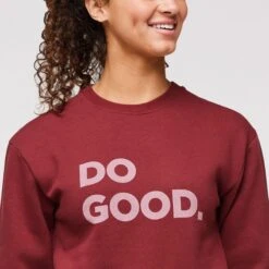 Cotopaxi W's Do Good Crew Sweatshirt - Organic Cotton & Recycled Polyester -Sportswear Shop ws do good crew sweatshirt organic cotton recycled polyester shirt cotopaxi 154712