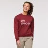 Cotopaxi W's Do Good Crew Sweatshirt - Organic Cotton & Recycled Polyester -Sportswear Shop ws do good crew sweatshirt organic cotton recycled polyester shirt cotopaxi 190198