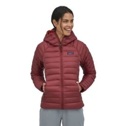 Patagonia W's Down Sweater Hoody - Recycled Nylon & RDS Certified Down -Sportswear Shop ws down sweater hoody recycled nylon rds certified down jacket patagonia sequoia red xs 923821
