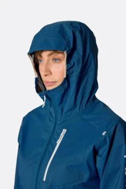 Rab W's Downpour Trail Light Waterproof Jacket - Recycled Polyester -Sportswear Shop ws downpour trail light waterproof jacket recycled polyester jacket rab 776159