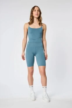 W's Float High-Rise Bike Shorts - Made From Recycled Plastic Bottles -Sportswear Shop ws float high rise bike shorts made from recycled plastic bottles pants girlfriend collective 522354