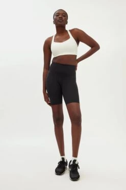 W's Float High-Rise Bike Shorts - Made From Recycled Plastic Bottles -Sportswear Shop ws float high rise bike shorts made from recycled plastic bottles pants girlfriend collective 913794