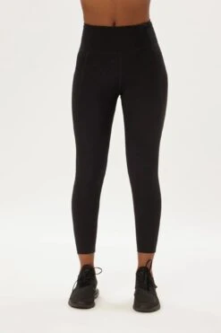 W's Float High-Rise Leggings - Made From Recycled Plastic Bottles -Sportswear Shop ws float high rise legging made from recycled plastic bottles pants girlfriend collective black xs normal 391015