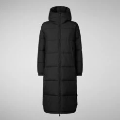SAVE THE DUCK W's Halesia Hooded Coat - 100% Recycled Nylon -Sportswear Shop ws halesia hooded coat 100 recycled nylon jacket save the duck 976134