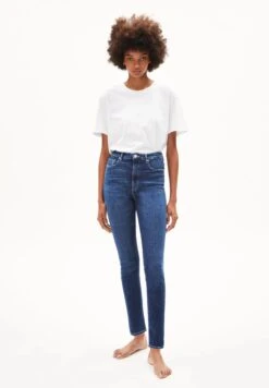 Armedangels W's Ingaa - High Waist Skinny Jeans Denim - Organic Cotton -Sportswear Shop ws ingaa high waist skinny jeans denim organic cotton pants armedangels washed lapis 25 32 254717