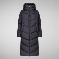 SAVE THE DUCK W's Janis Hooded Puffer Jacket - Recycled Plastic Bottles -Sportswear Shop ws janis hooded puffer jacket recycled plastic bottles jacket save the duck 123433