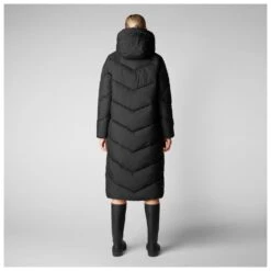 SAVE THE DUCK W's Janis Hooded Puffer Jacket - Recycled Plastic Bottles -Sportswear Shop ws janis hooded puffer jacket recycled plastic bottles jacket save the duck 904379