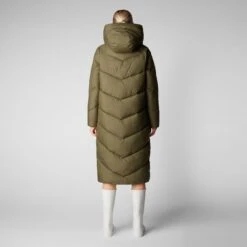 SAVE THE DUCK W's Janis Hooded Puffer Jacket - Recycled Plastic Bottles -Sportswear Shop ws janis hooded puffer jacket recycled plastic bottles jacket save the duck 939201