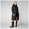 SAVE THE DUCK W's Janis Hooded Puffer Jacket - Recycled Plastic Bottles -Sportswear Shop ws janis hooded puffer jacket recycled plastic bottles jacket save the duck black s 483716