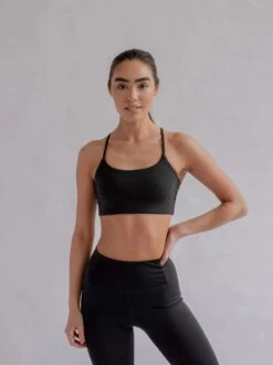 W's Float Juliet Bra - Made From Recycled Plastic Bottles -Sportswear Shop ws juliet bra made from recycled plastic bottles bra girlfriend collective black xs 411261