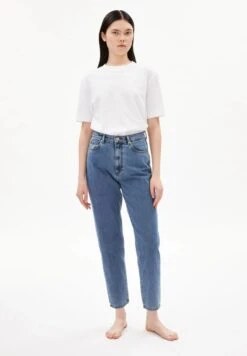 Armedangels W's Mairaa - Mom Fit High Waist - 100% Organic Cotton -Sportswear Shop ws mairaa x mom fit high waist 100 organic cotton pants armedangels 538810