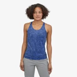 Patagonia W's Mibra Tank Top - Recycled Polyester -Sportswear Shop ws mibra tank top recycled polyester top patagonia mesh net float blue xs 896102