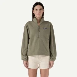 Patagonia W's Micro D 1/2 Zip Fleece P/O -Sportswear Shop ws micro d 12 zip fleece po shirt patagonia river rock green s 104805