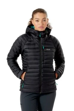 Rab W's Microlight Alpine Jacket - Recycled Nylon & Down -Sportswear Shop ws microlight alpine jacket recycled nylon down jacket rab black s 727854