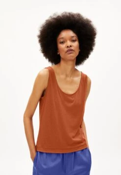 Armedangels W's Minaami Top - Tencel Lyocell & Organic Cotton 32 Armedangels W's Minaami Top - Tencel Lyocell & Organic Cotton -Sportswear Shop ws minaami top tencel lyocell organic cotton shirt armedangels reddish brown xs 140757