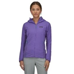 Patagonia W's Nano-Air Light Hybrid Hoody - Recycled Polyester -Sportswear Shop ws nano air light hybrid hoody recycled polyester jacket patagonia perennial purple s 190180