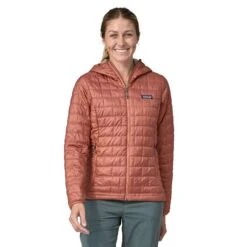 Patagonia W's Nano Puff® Hoody - Recycled Polyester -Sportswear Shop ws nano puffr hoody recycled polyester jacket patagonia burl red s 115385